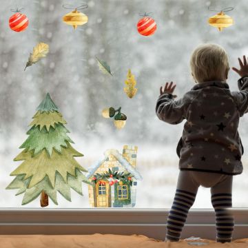Best Christmas Tree & Home Window Decoration Stickers. Shop now