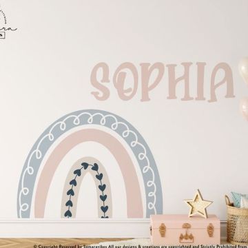 Custom boho rainbow wall sticker wall decor