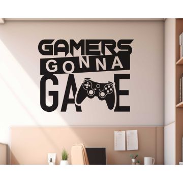 Gamers Gonna Game Gaming Wall Decals