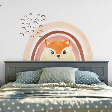 Girls room rainbow wall stickers removable wall decal home decoration