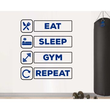 Gym quotes wall stickers