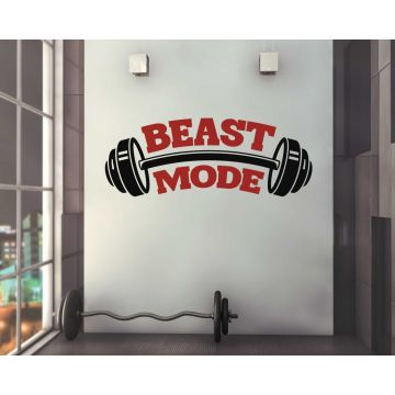 Beast Mode Wall Quotes Decals for Gym Wall Decor