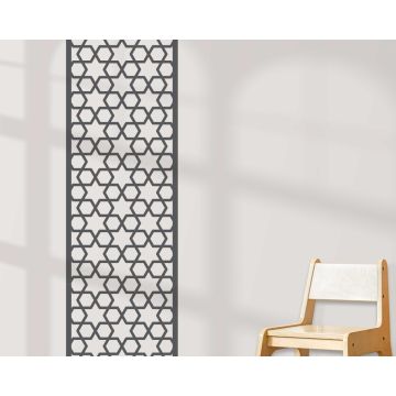 Hexagon Pattern Vector Design Wall Stickers For Home And Office Decoration 