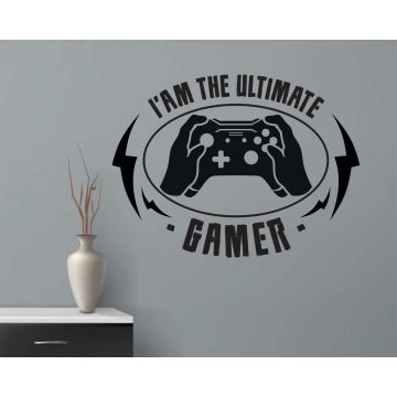 I'm The Ultimate Gamer Gaming Wall Decals For Gamer Room Decorations