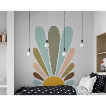 Sun Modern Boho Wall Stickers For Kids Bedroom And Nursery Decoration 
