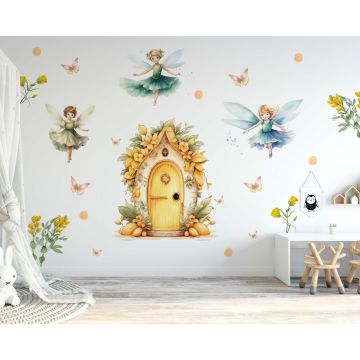Magical Cute Fairy Wall Stickers for Girls Room Decor