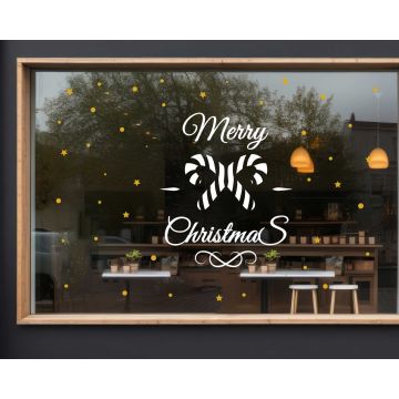 Best Merry Christmas Decals For Shop Glass Window Door Decoration