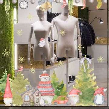 Merry christmas window sticker vinyl decoration