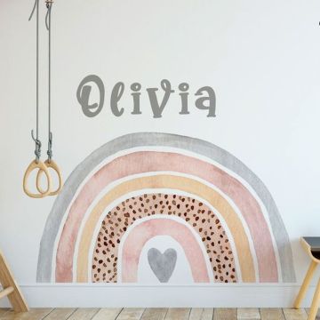 Rainbow stickers for kid room decor