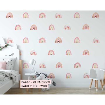 Best Watercolour Rainbow Wall Decals For Kids Room Decoration