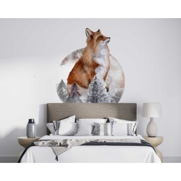 Best Beautiful Red Fox Wild Animal Vinyl Wall Stickers