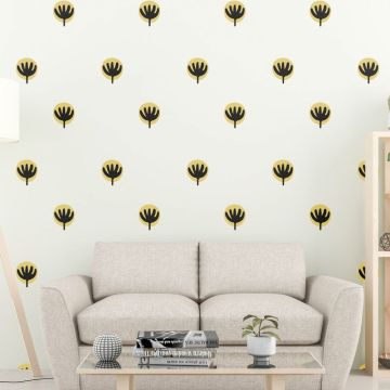 set of 50 flower wall decal flower boho wall stickers