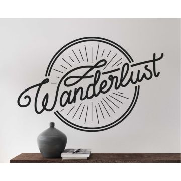 Wanderlust Inspirational Quote Vinyl Decals For Home Decoration 