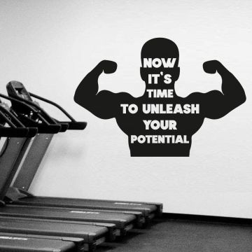 Motivational Gym Quote Wall Stickers for Gym Wall Decor