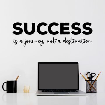 Success Motivational Quote Wall Decal Office Wall Decor
