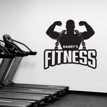Personalised Name Home Gym Wall Decals 