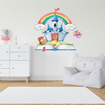 Fairy Castle Wall Stickers For Personalized Kids Room Wall Decor