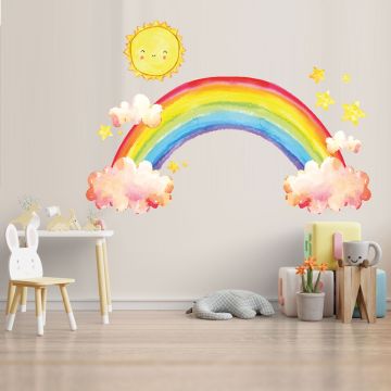 Best Radiant Rainbow Vinyl Wall Stickers for Kids' Room Wall Decor