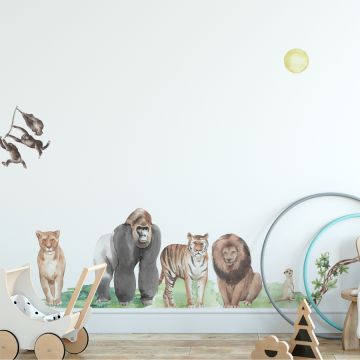  Best Beautiful Lion, Tiger & Monkey Wall Decals