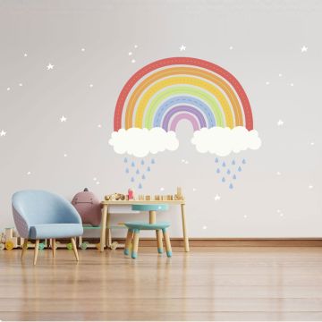 Best Beautiful Rainbow Vinyl Wall Decals For Kids Room Wall Decor