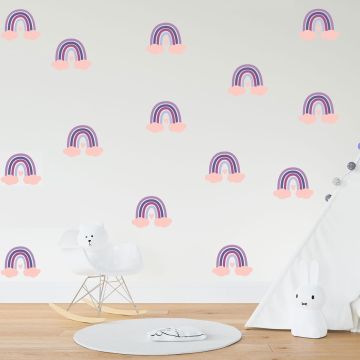 Best Beautiful Rainbow Vinyl Wall Stickers For Room Wall Decor