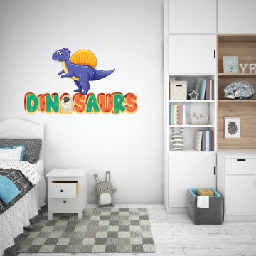 Cute Dinosaur Vinyl Wall Decals for Kids Nursery Wall Decor 