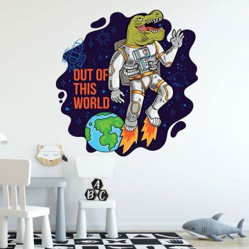 Beautiful Out of this World Dinosaur Vinyl Wall Stickers