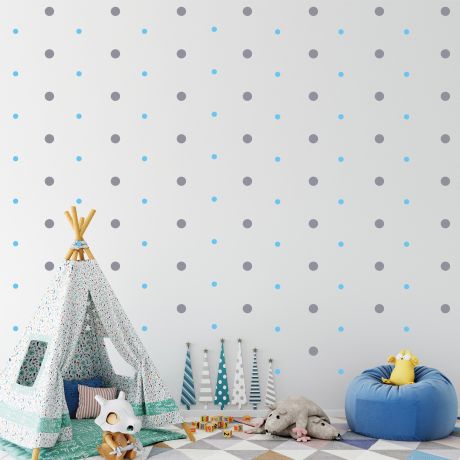Mixed Size Polka dot Wall Decals Pattern Vinyl Wall Art