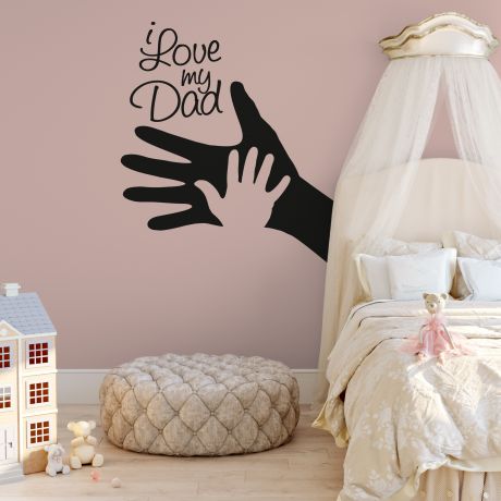 I love my dad Vinyl Wall Stickers