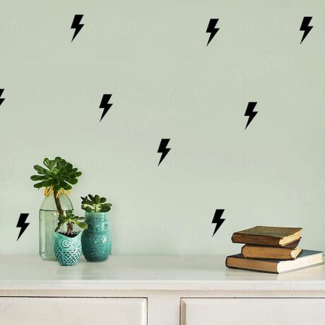 Lightning Bolt Wall for Sticker Decals