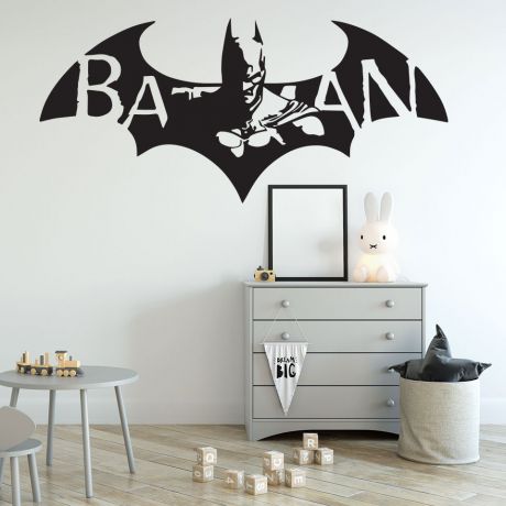 Flying Batman Vinyl Wall Sticker