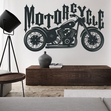 King Ride Motorcyle Vinyl Wall Stickers