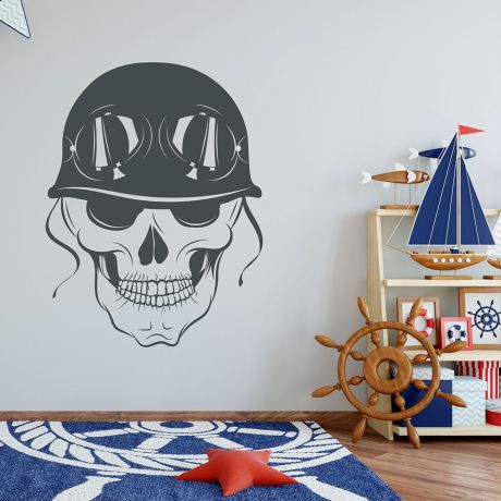 Skull Cool Relaxing Vinyl Wall Stickers
