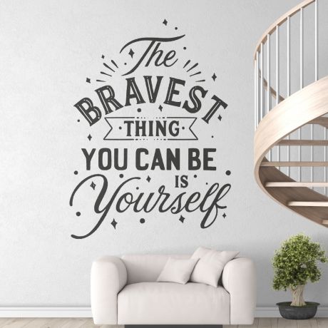 Be Yourself Workplace Motivational Quote Vinyl Wall Sticker , Motivational wall decal for Office