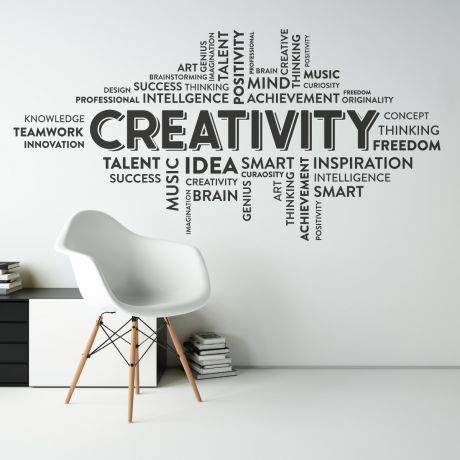 Creativity Motivational Workplace Quote Vinyl Wall Sticker