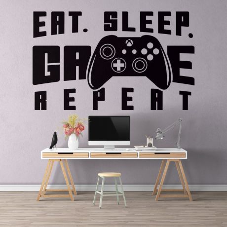 Gamer Wall Decor Controller Wall Decal For Kids Bedroom
