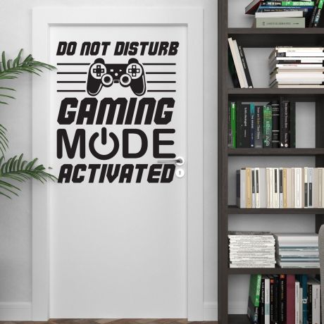 Boys Bedroom Gaming Mode Activated Wall Stickers For Kids