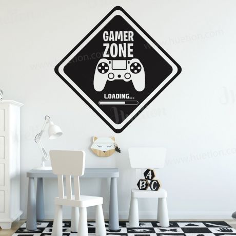 Gamer Zone Wall Stickers Gamer wall decor For Kids Bedroom