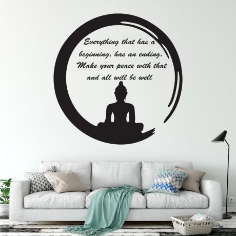 Buddha Wall Decal Buddha for Buddha Wall Sticker