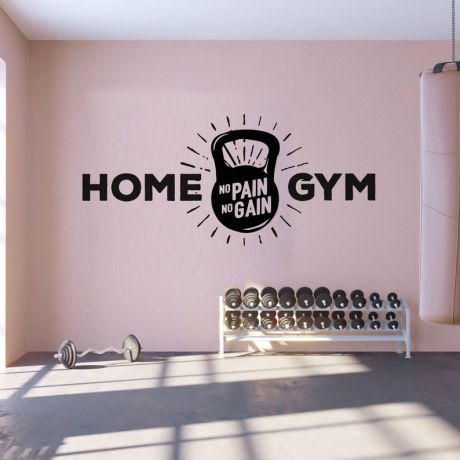 Fitness Home gym Wall Sticker Decal Art Bedroom Vinyl Wall Decals