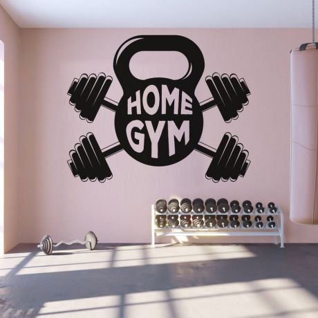 Home gym man cave boys girls Room Wall Sticker Decal Art Bedroom Vinyl Wall Decals