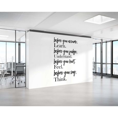 Positive Wall Quotes Decal, Office Motivational Workplace