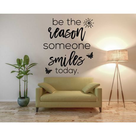 Be The Reason Someone Smiles Today, Positive Wall, Motivational Workplace 