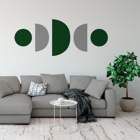 Half circles with circle Boho Shapes Wall Decor, Abstract Wall Art, Removable Wall Sticker, Wall Decor, Printable Wall Art, Boho Wall Art