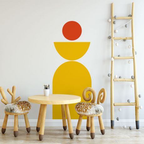 semi circle & arch Wall Decal Abstract Wall Stickers Boho Wall Decor