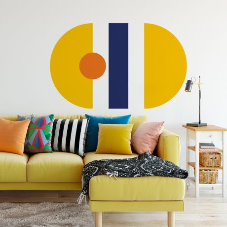 Half circles Boho Shapes Geometric Wall Decor, Abstract Wall Art, Removable Wall Sticker, Boho Wall Decals, Decals, Wall Decals, Wall Decor