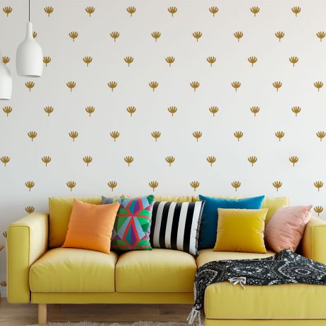 Set of 72 Flower wall Decal Flower Boho Wall Stickers