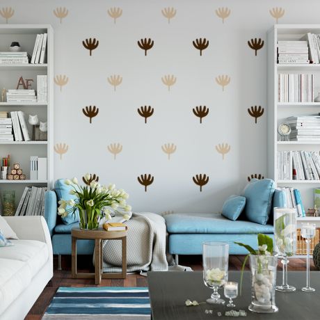 2 Colour Boho Wall Stickers Modern home look Wall Decal