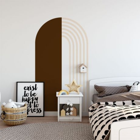 2 Colour Boho Arch wall Decal Abstract Wall Stickers