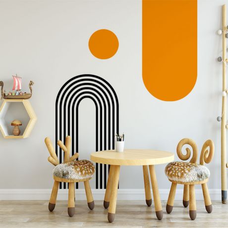 Boho Arch & Circle wall Decal Abstract Wall Decor